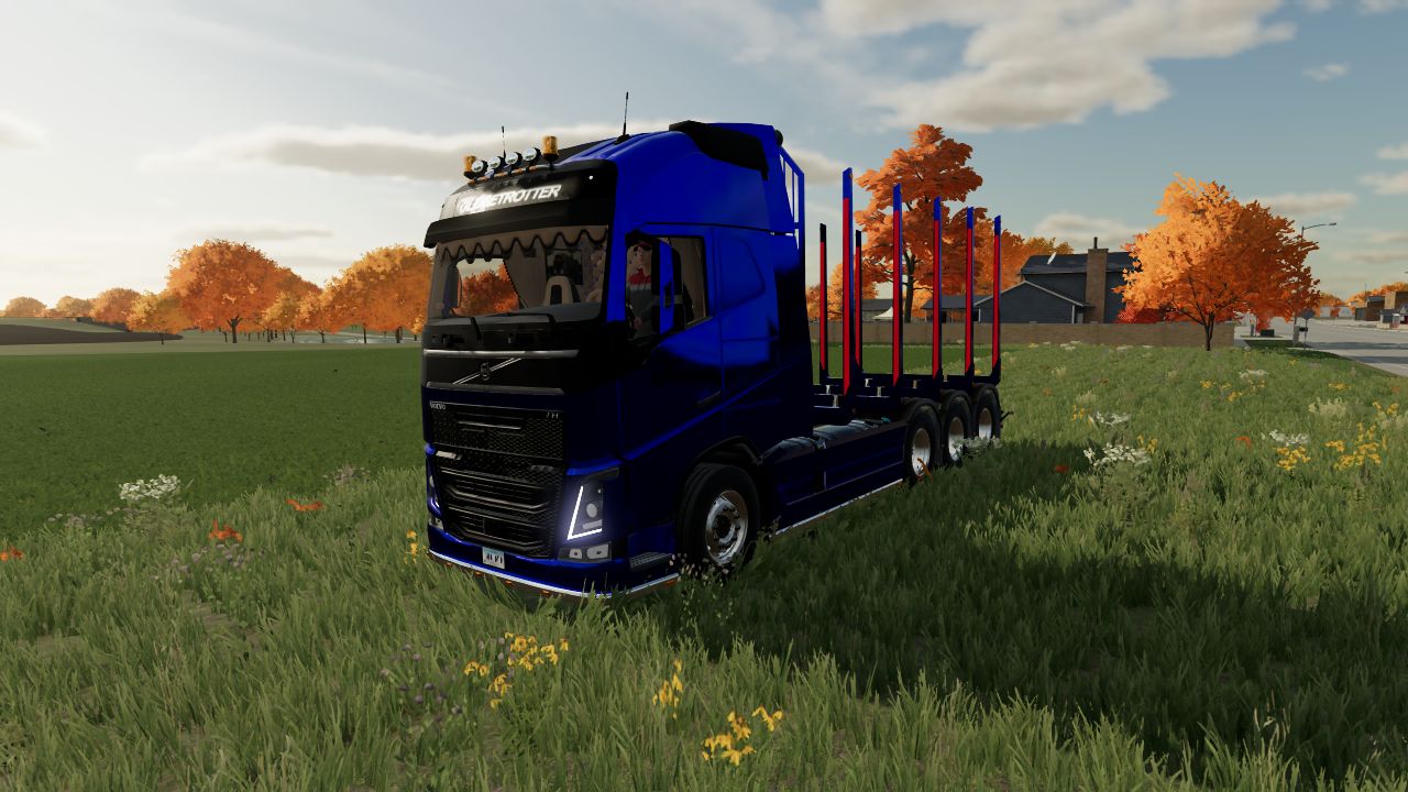 Madeira Volvo FH16 com carregamento automático