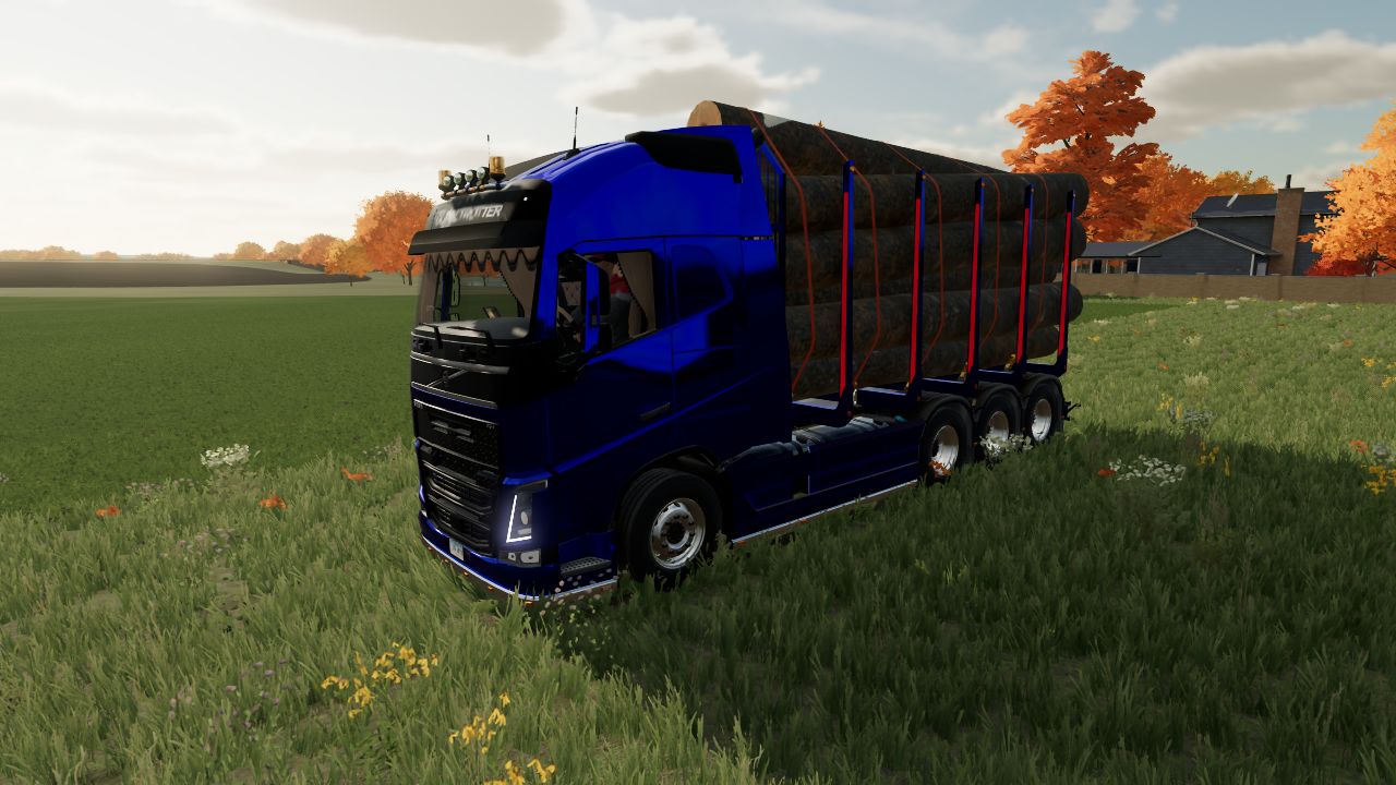 Madeira Volvo FH16 com carregamento automático