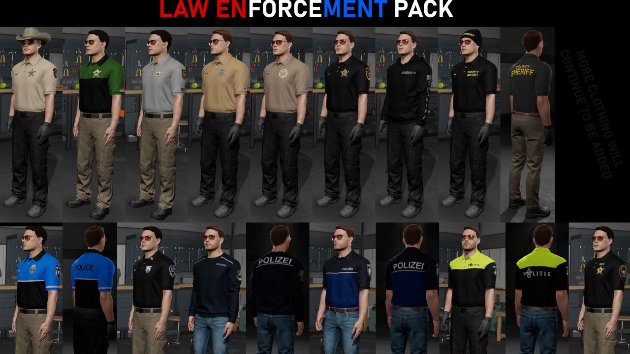 Pacote Wardrobe Plus Law Enforcement