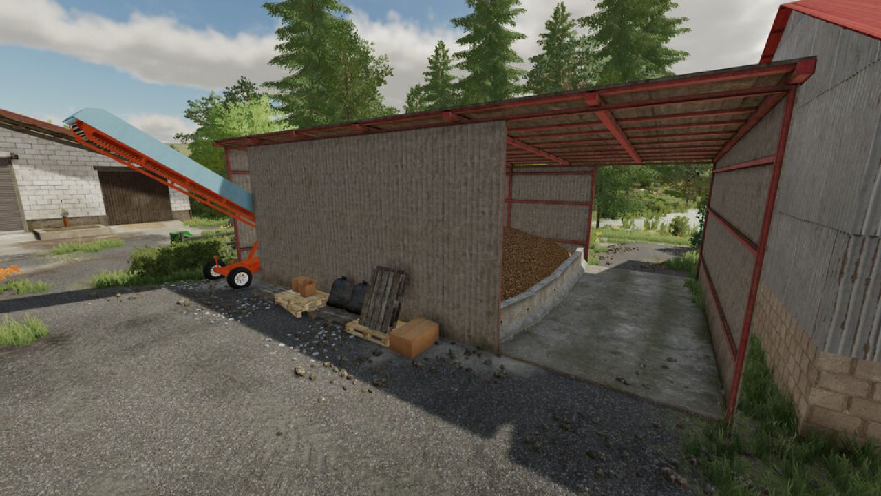 Warehouse With Conveyor Belt