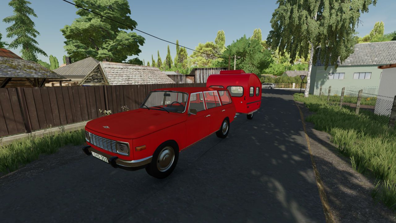 Wartburg Tourist with caravan