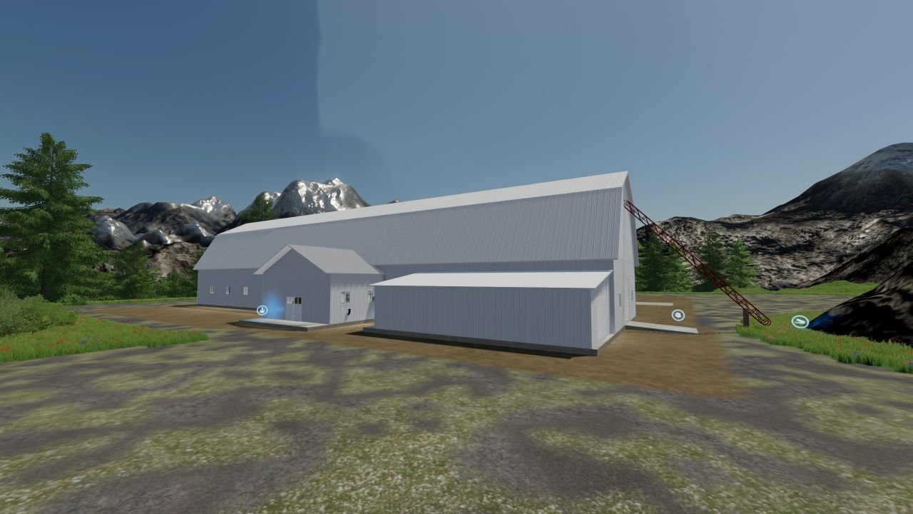 White cow stall