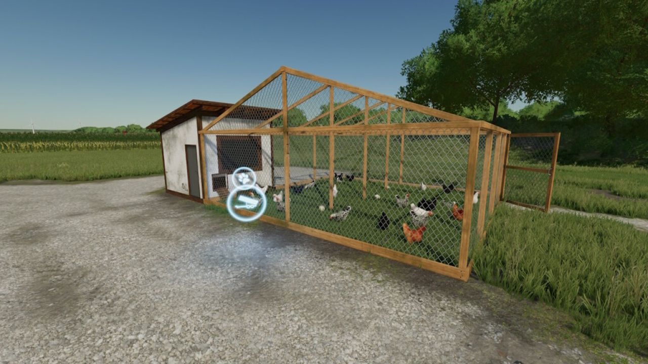 Wired Chicken Coop
