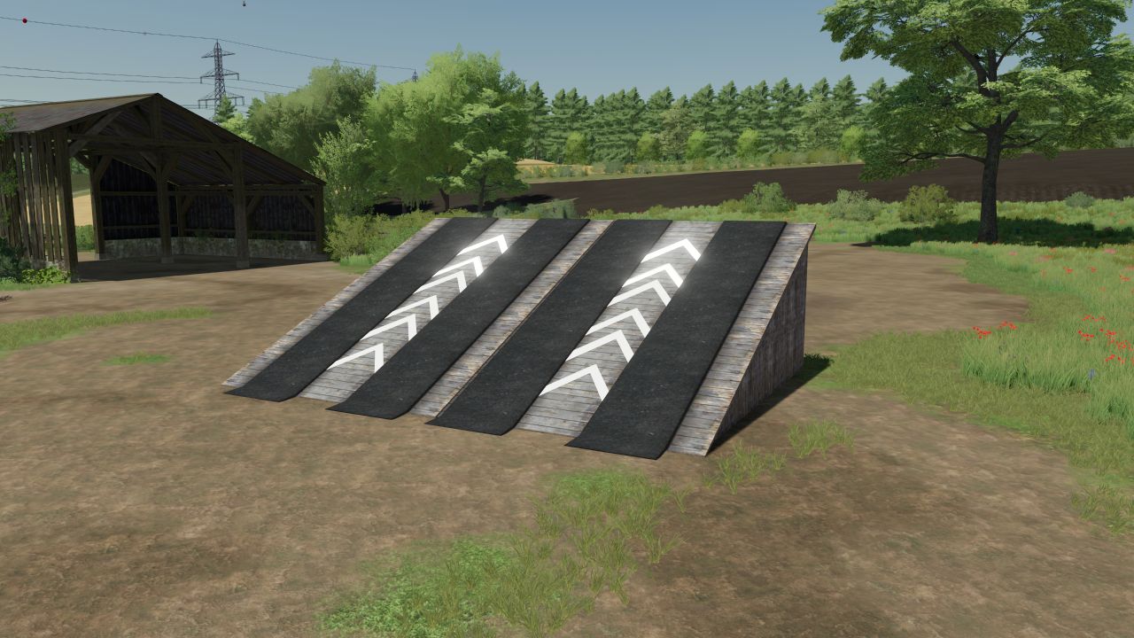 Wooden jump ramp