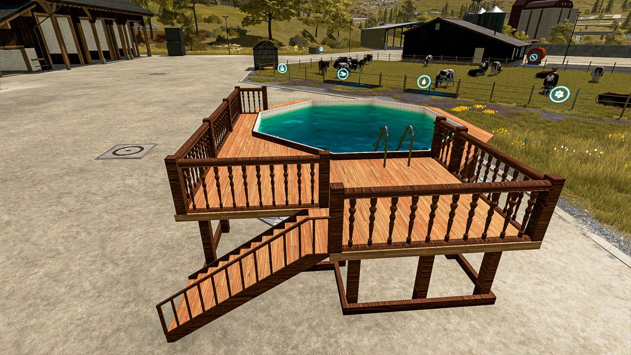 Wooden Pool Deck