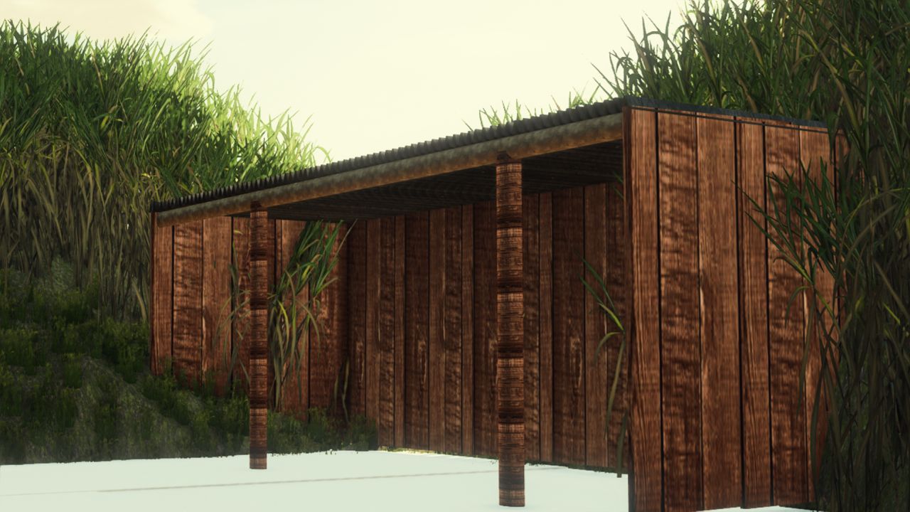 Cobertizo de madera