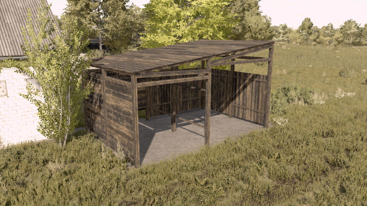 Wooden shelter