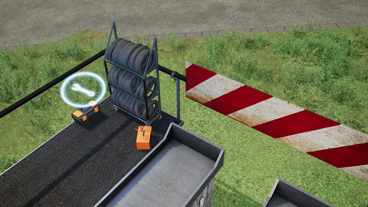Workshop with ramp