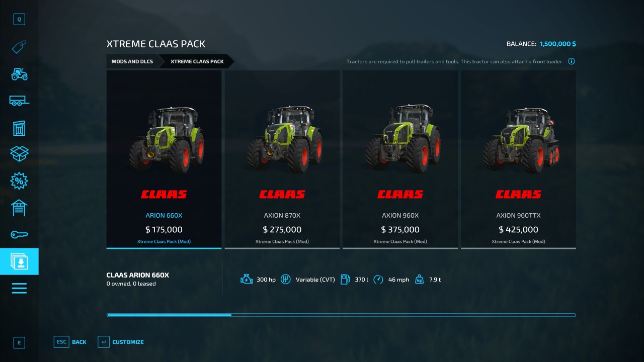 Xtreme Claas Pack