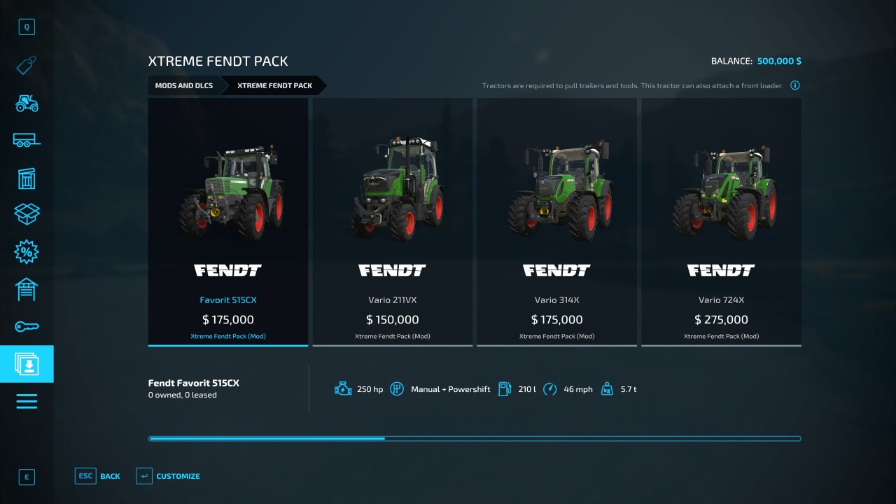 Xtreme Fendt Pack