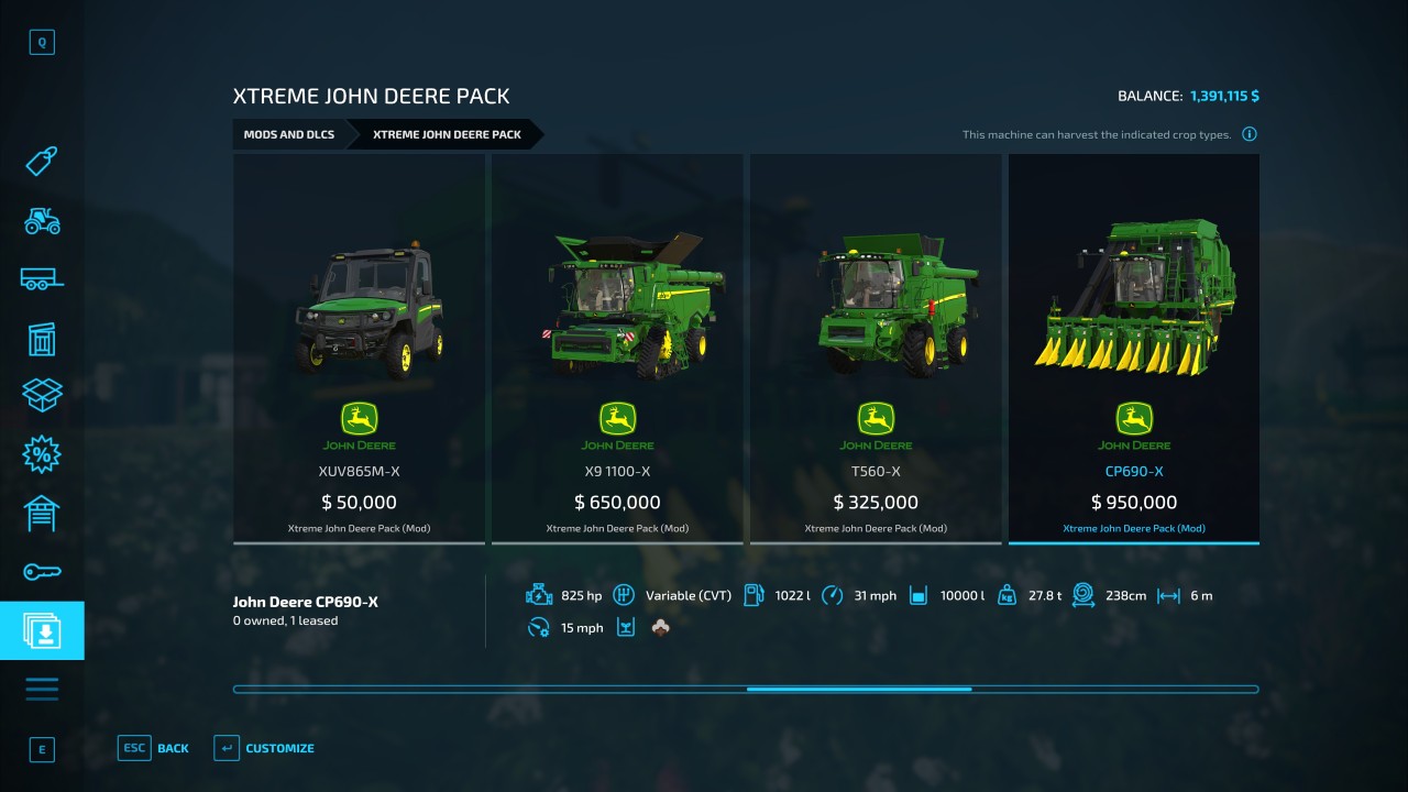 Xtreme John Deere Pack