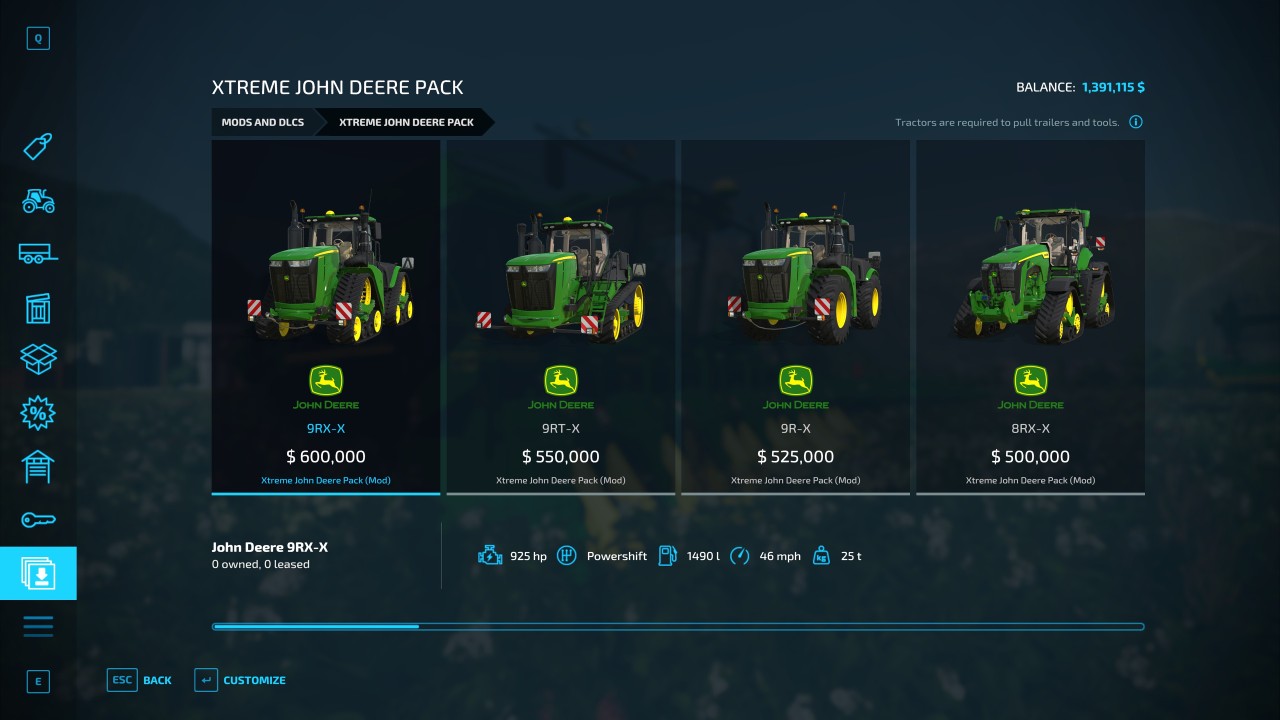 Xtreme John Deere Pack