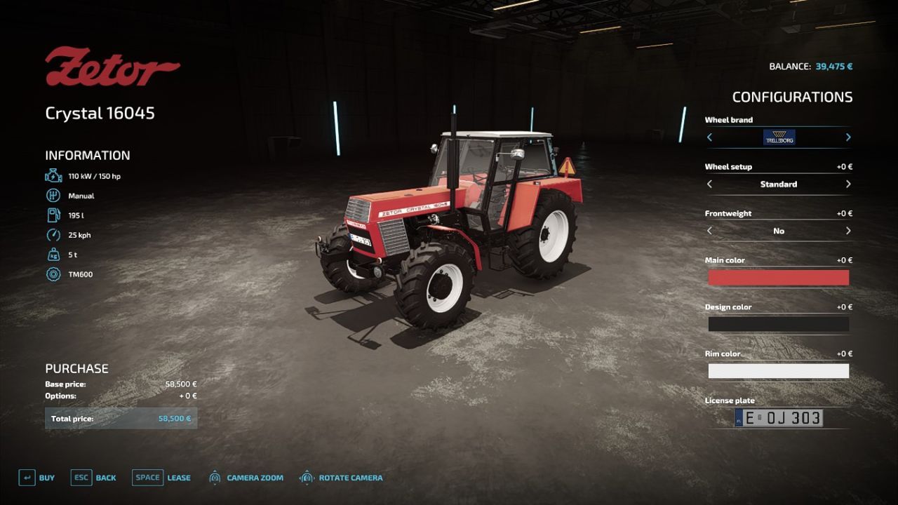 Zetor Crystal 16045 Edit