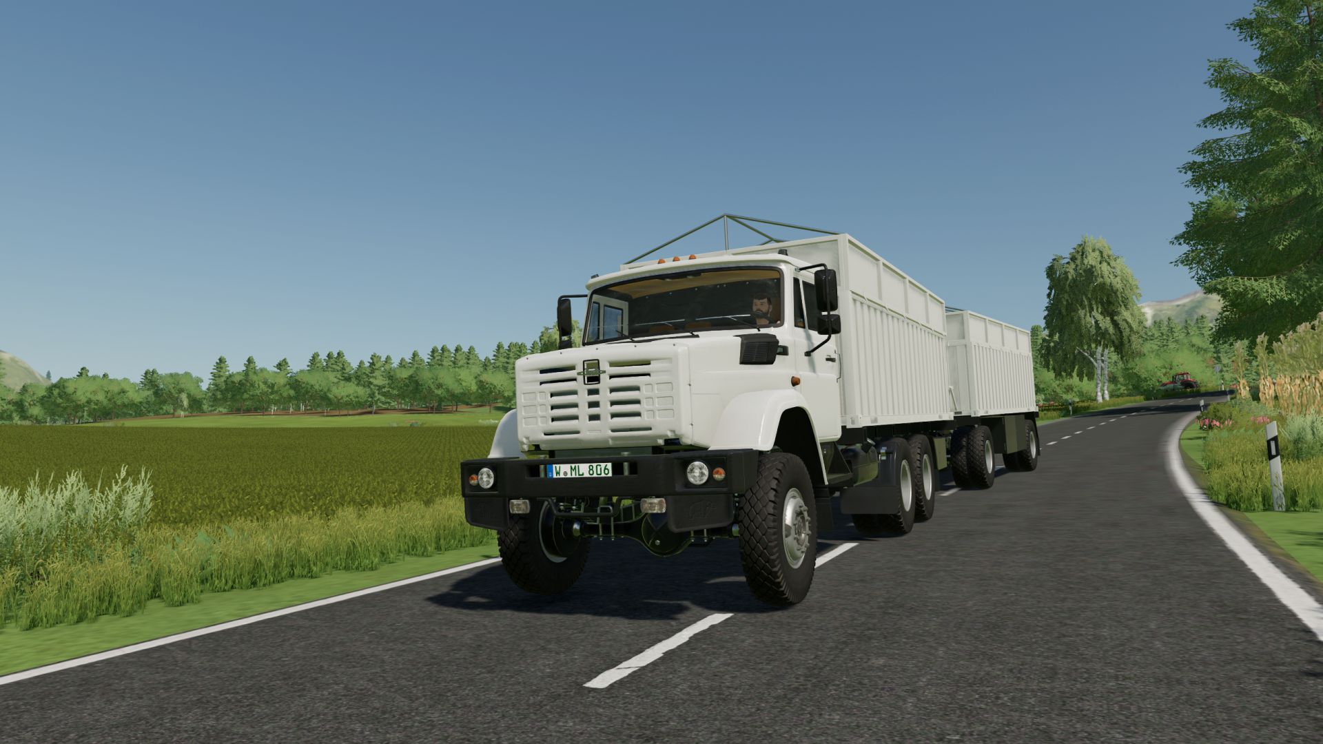 ZIL-4334 trucks and trailer