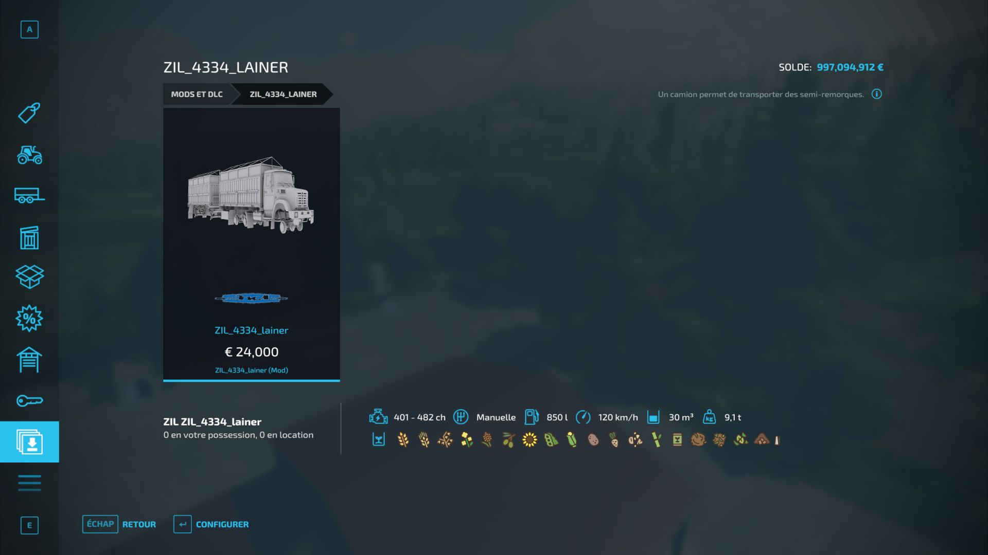 ZIL-4334 trucks and trailer