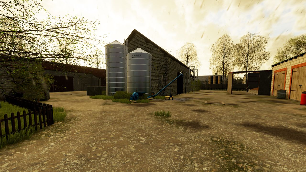 Rumänische Farm im Mazowiecka-Tiefland (endgültige Version)
