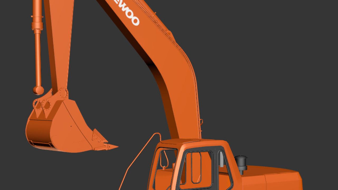 Doosan Daewoo Solar 225 LC-V - FS22 Work-In-Progress - KingMods