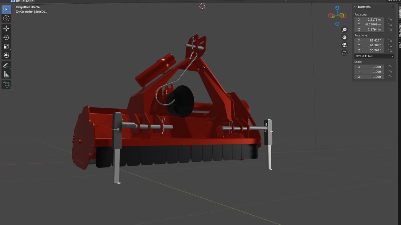 Italian flail mowers pack