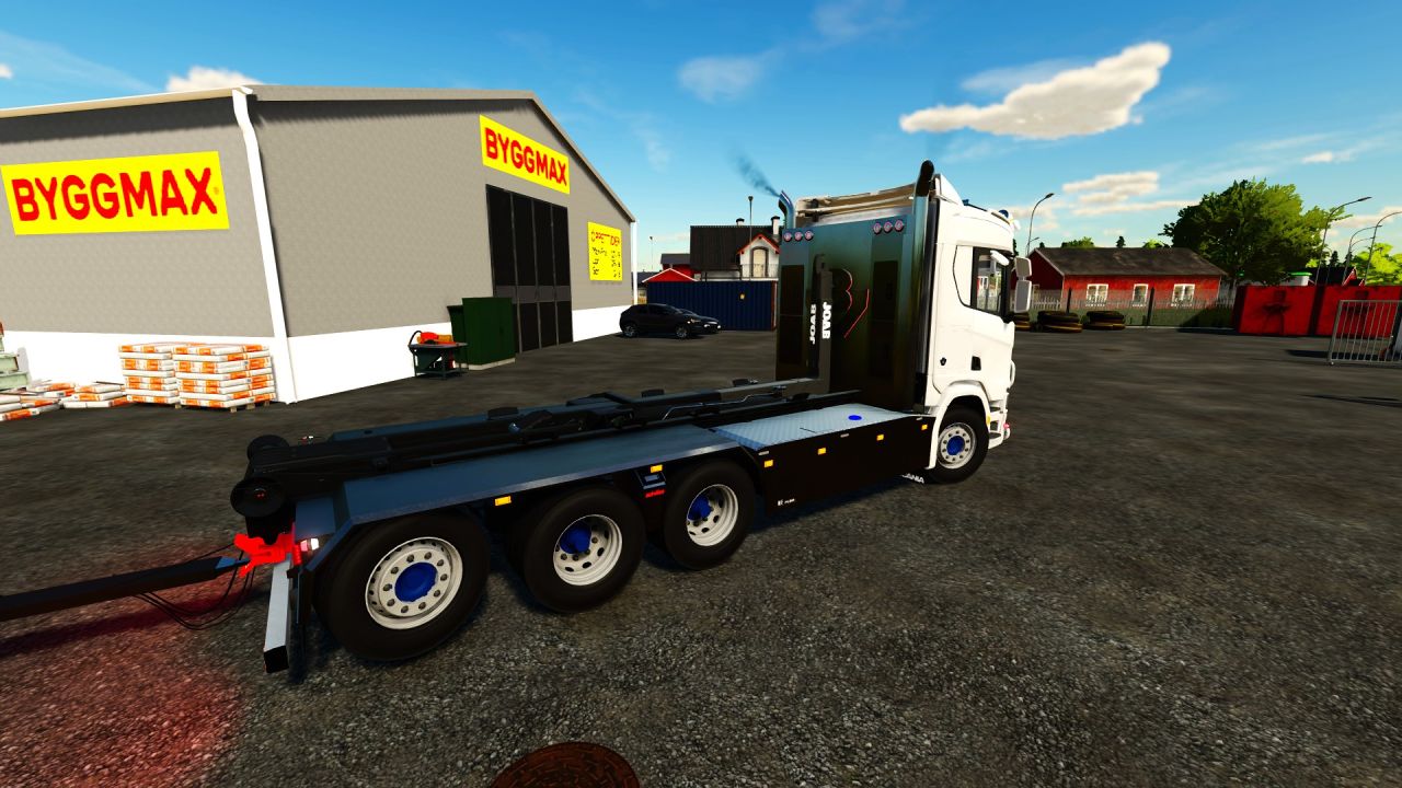 Scania R650 8x4 mit Joab-Abrollkipper