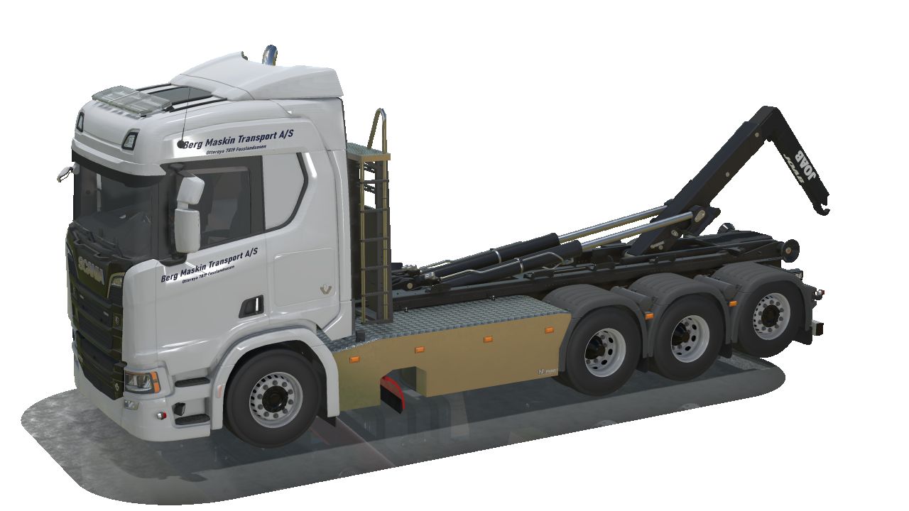 Scania R650 8x4 mit Joab-Abrollkipper