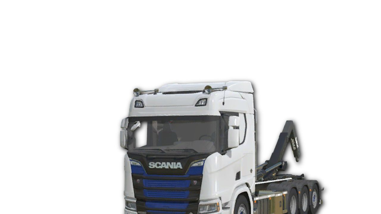 Scania R650 8x4 mit Joab-Abrollkipper