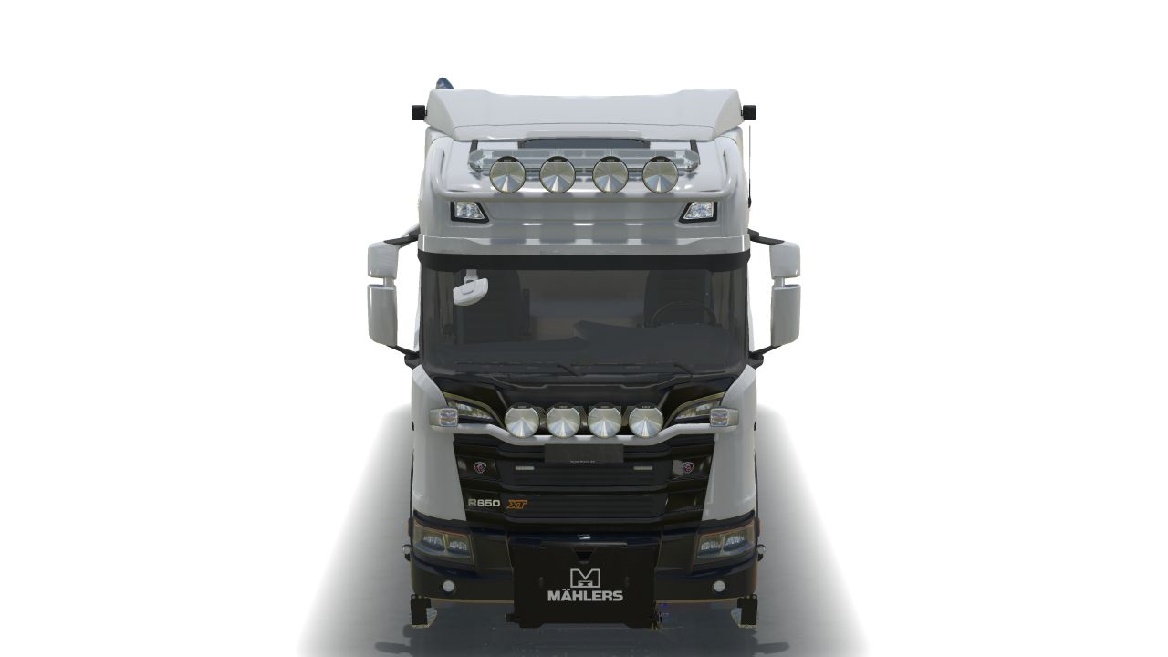 Scania R650 8x4 mit Joab-Abrollkipper