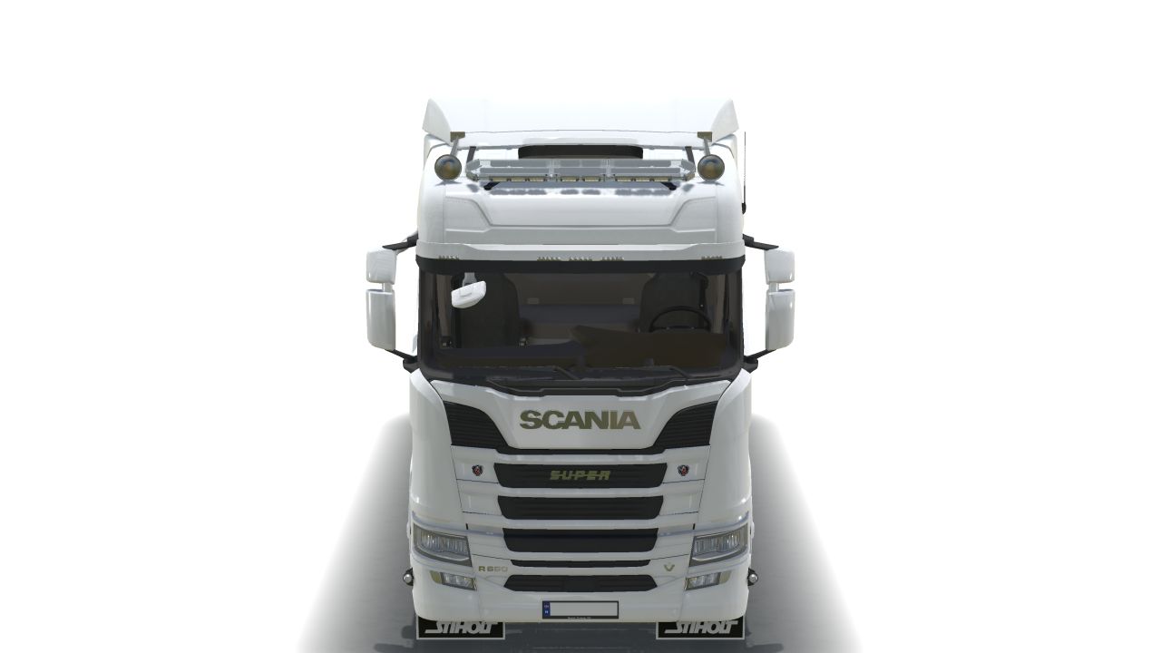 Scania R650 8x4 mit Joab-Abrollkipper