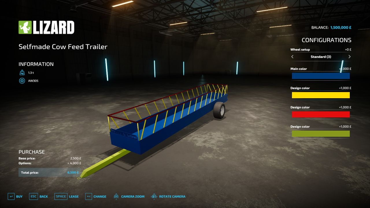 Selfmade Cow Feed Trailer