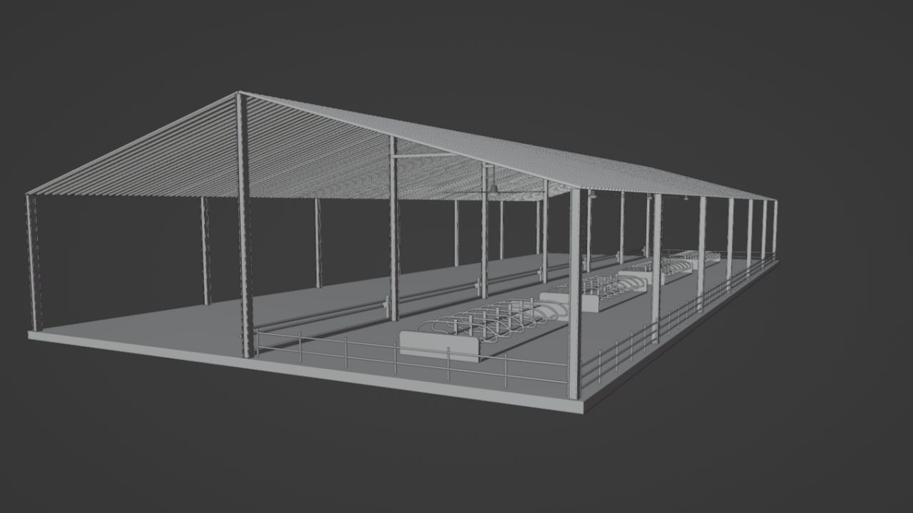 Stable for beef cows