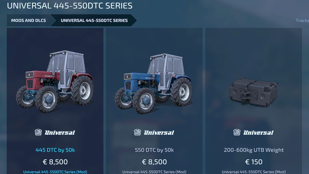 Universal 445-550 DTC Series