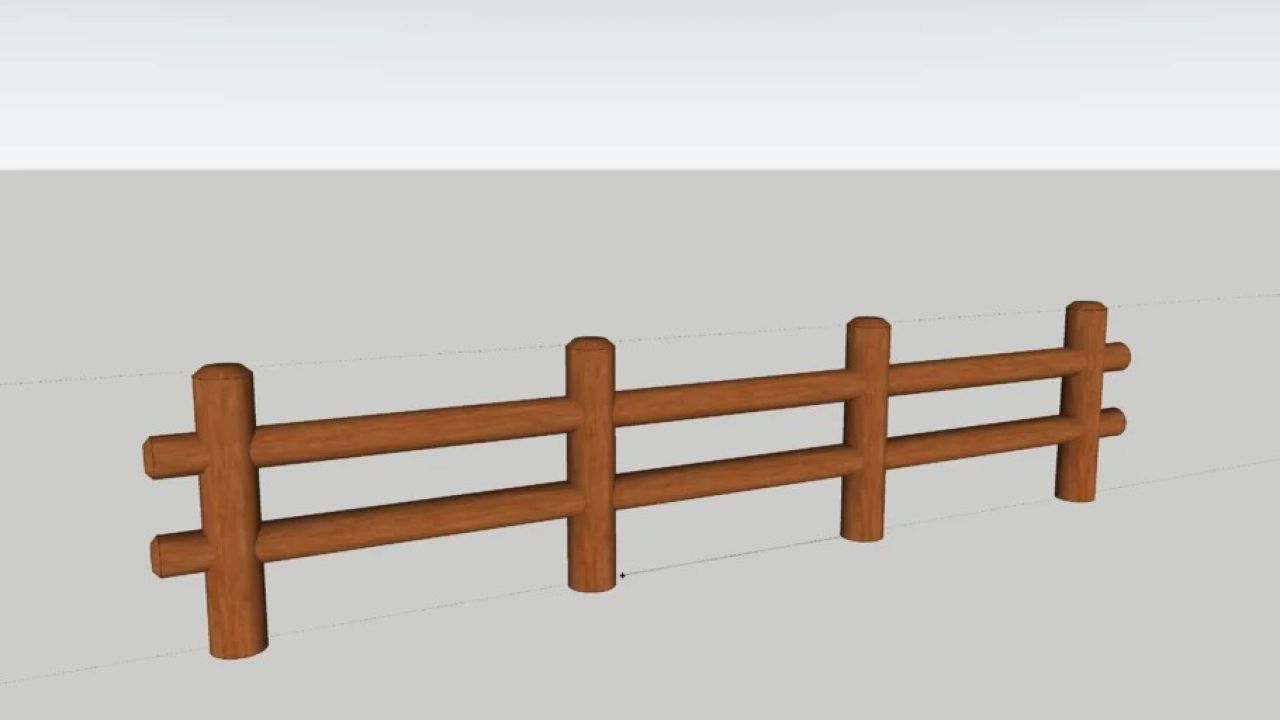 Wood fence