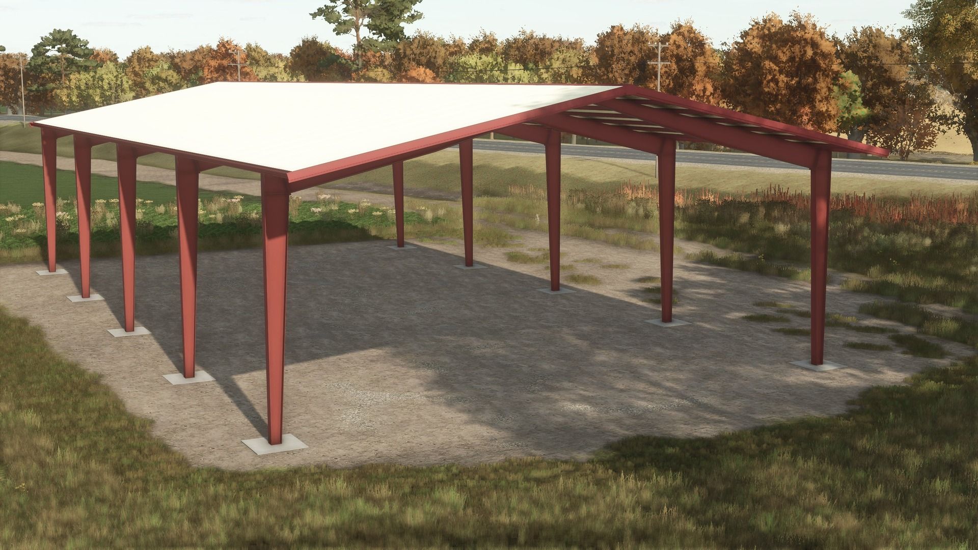 105x50 Metallrahmen Heuschuppen - Autoload -Version