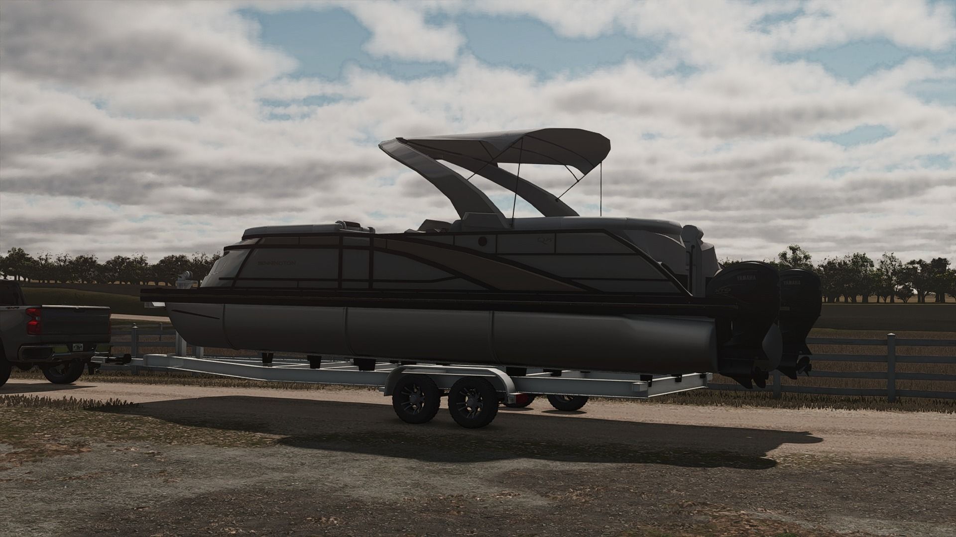 2025 Bennington Q Line Pontoon Boat And Trailer