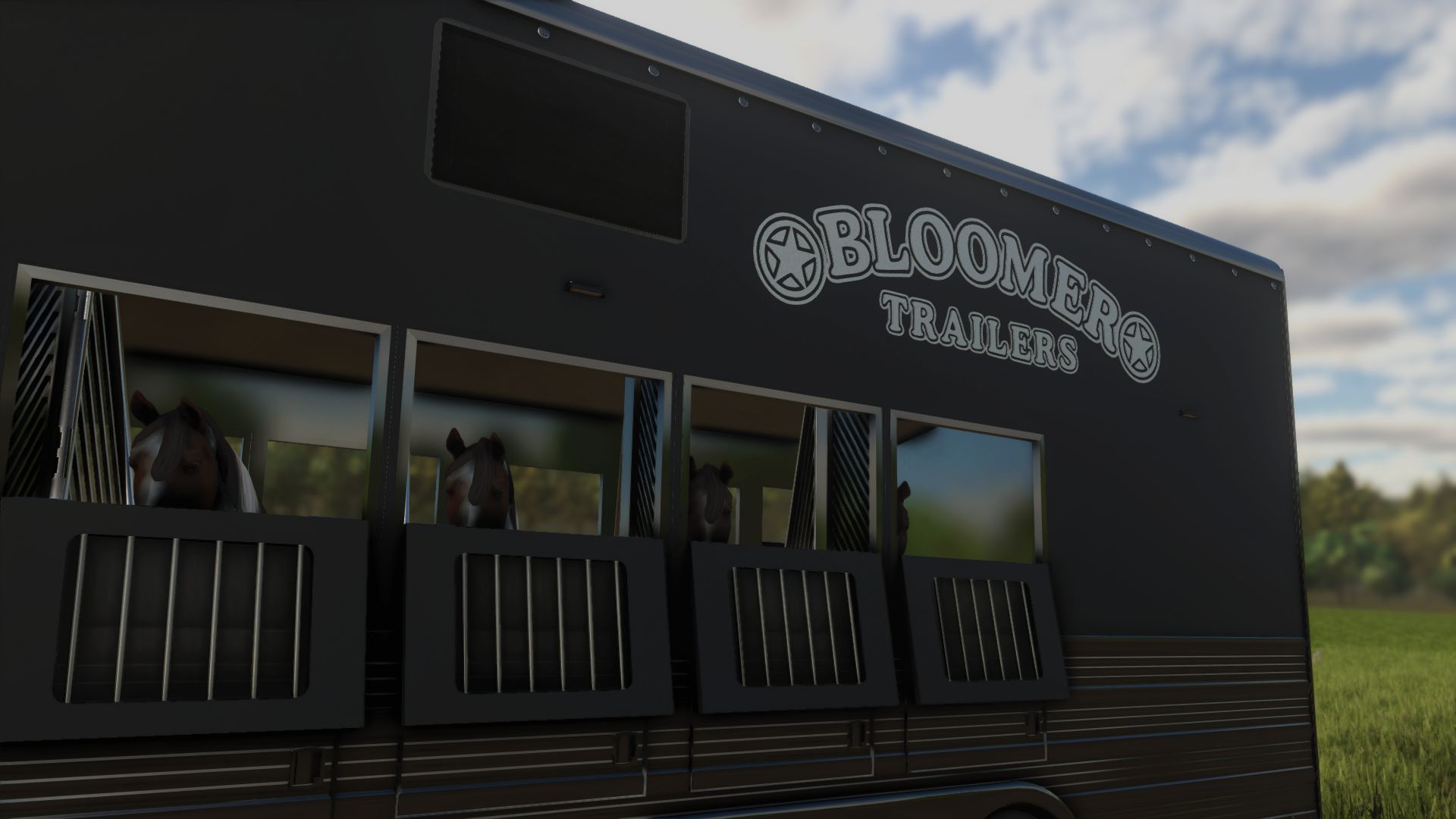 Reboque gooseneck Bloomer 2025 para 5 cavalos
