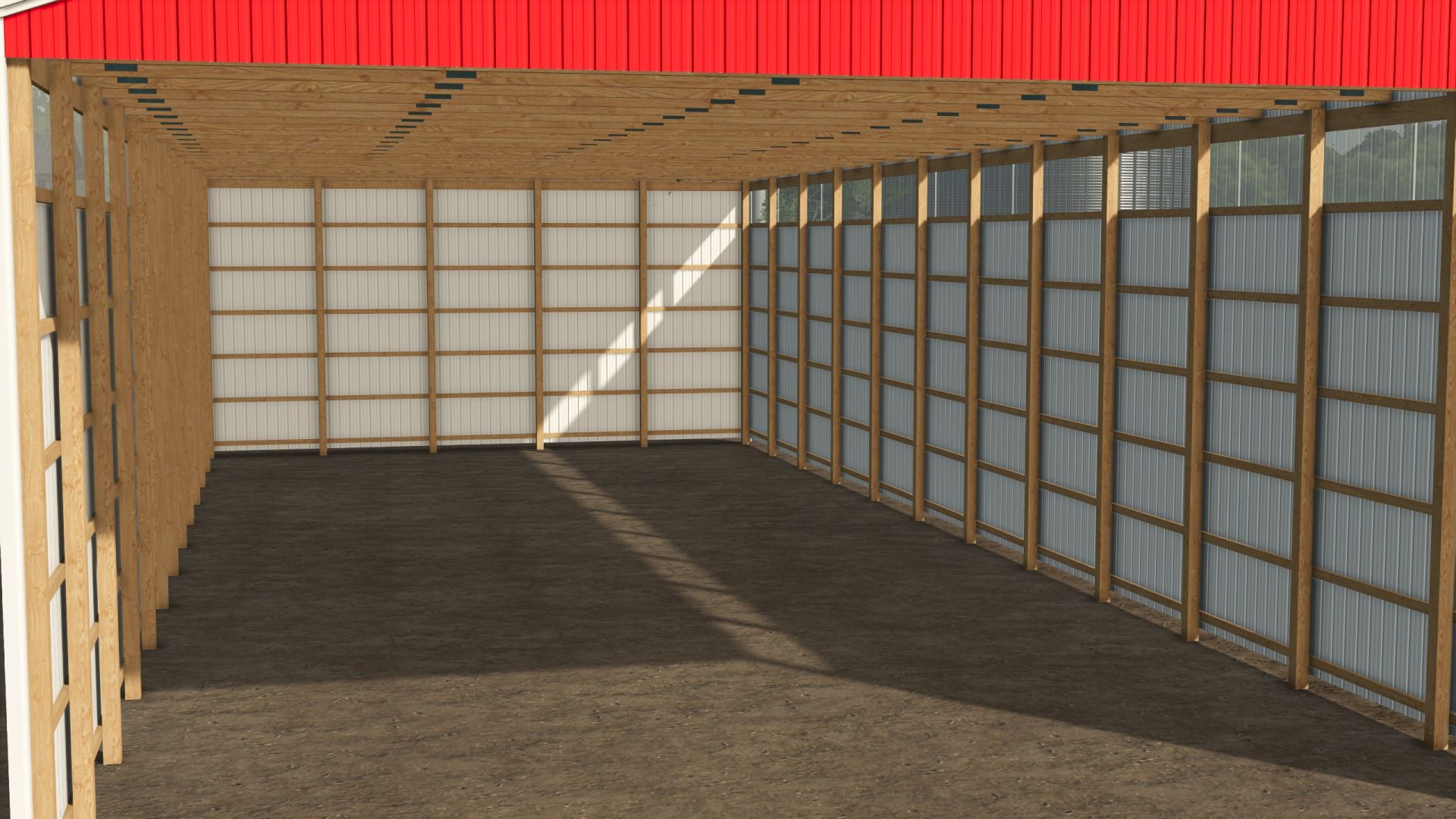 40x97 Open End Shed