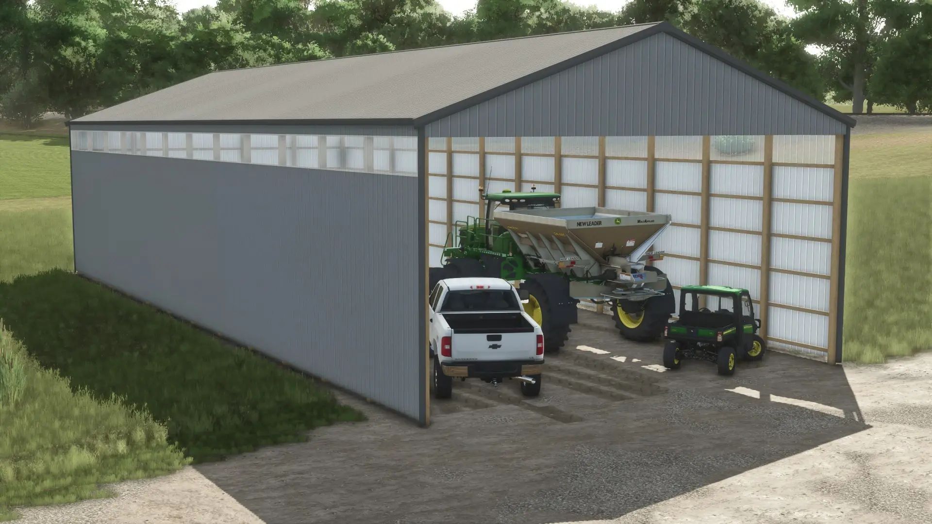 40x97 Open End Shed