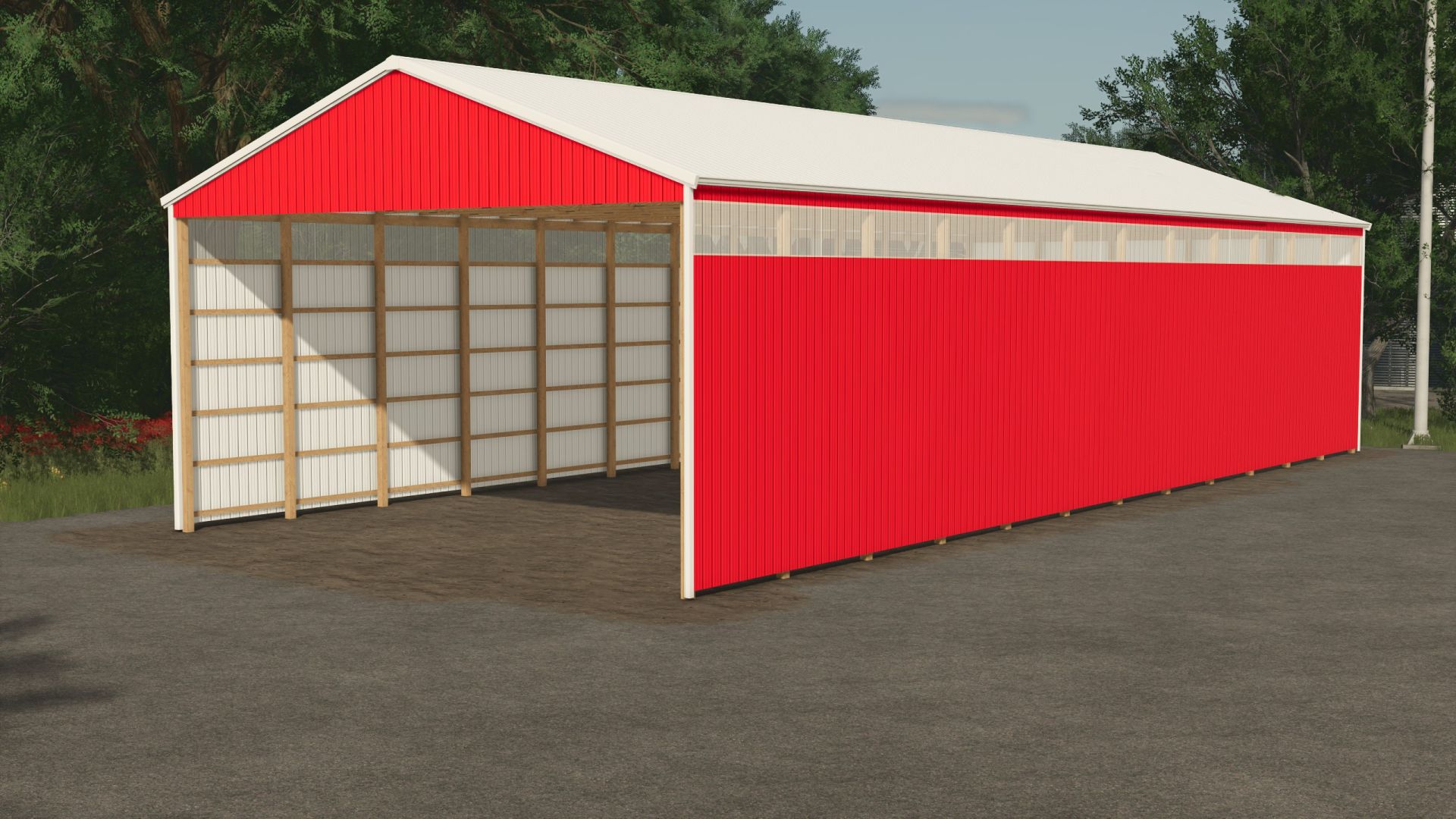 40x97 Open End Shed