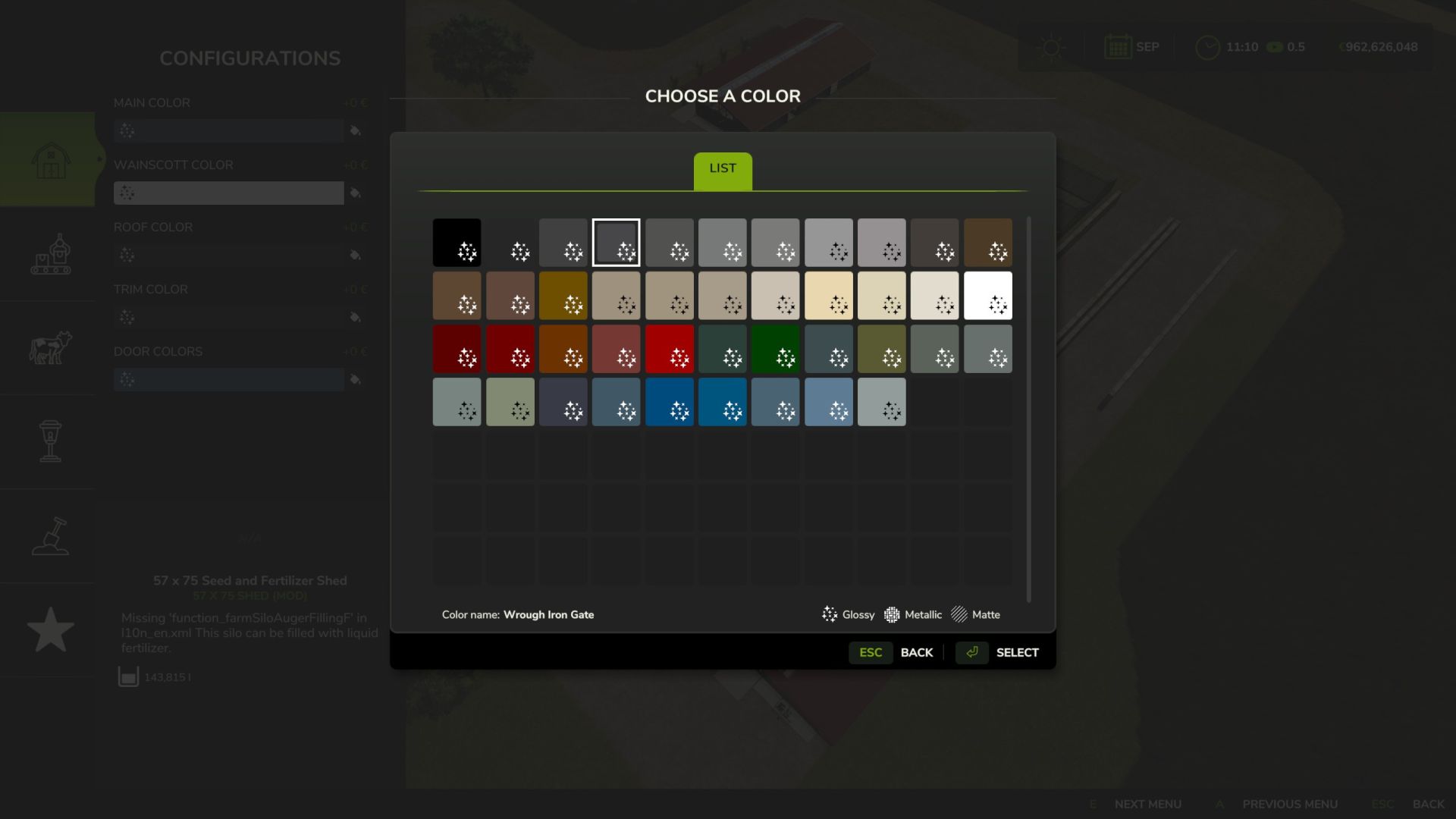 Hangar à graines 57x75