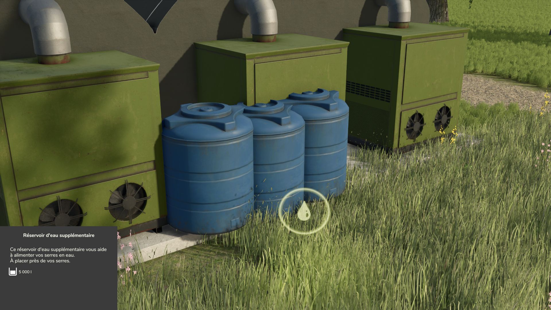 Additional water tank