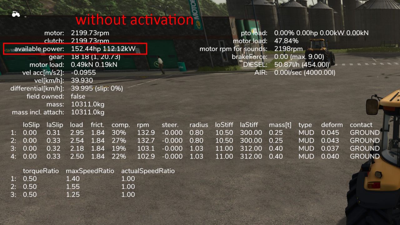 Instelbaar motorvermogen