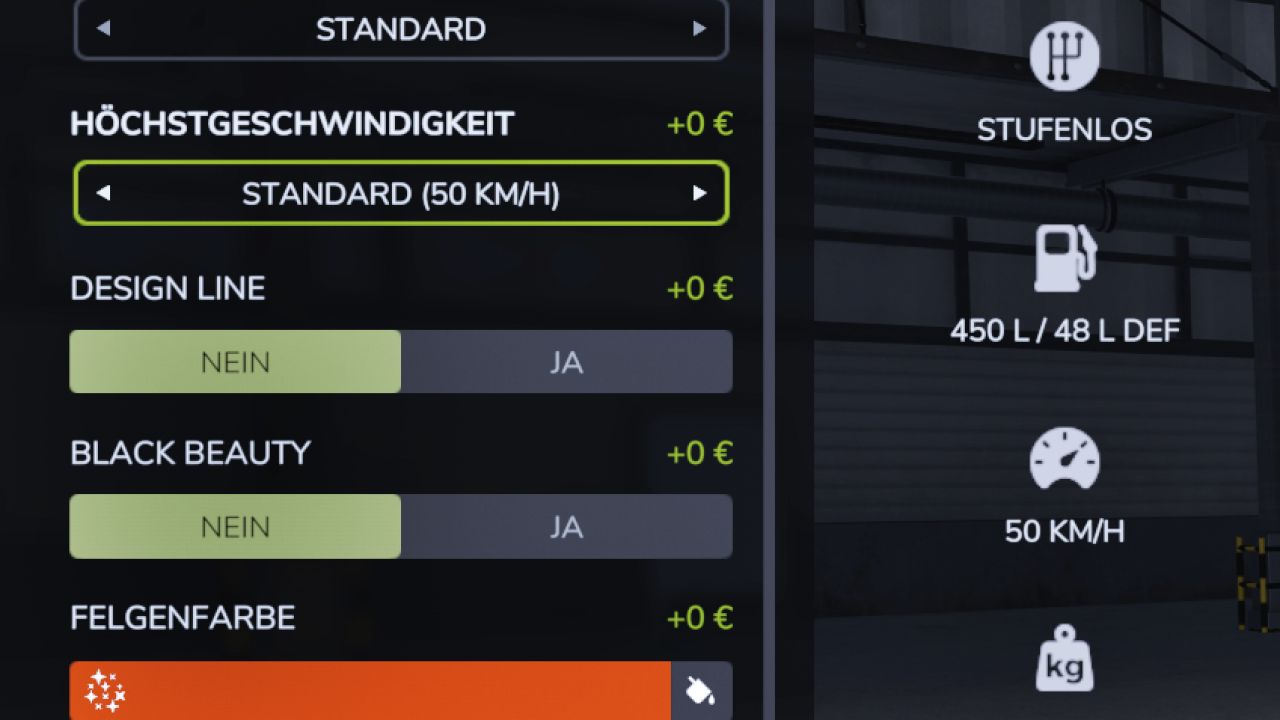 Einstellbare Fahrzeuggeschwindigkeit
