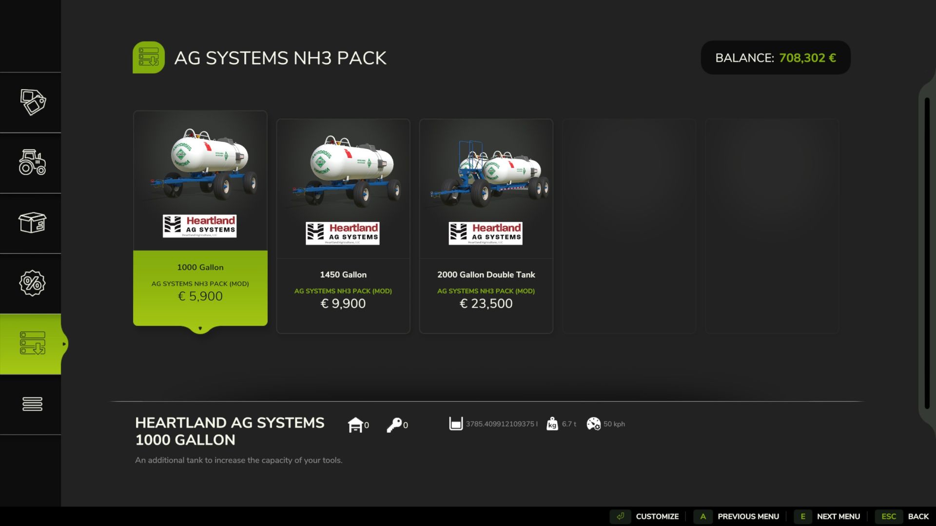 Ag Systems Anhydrous wagons