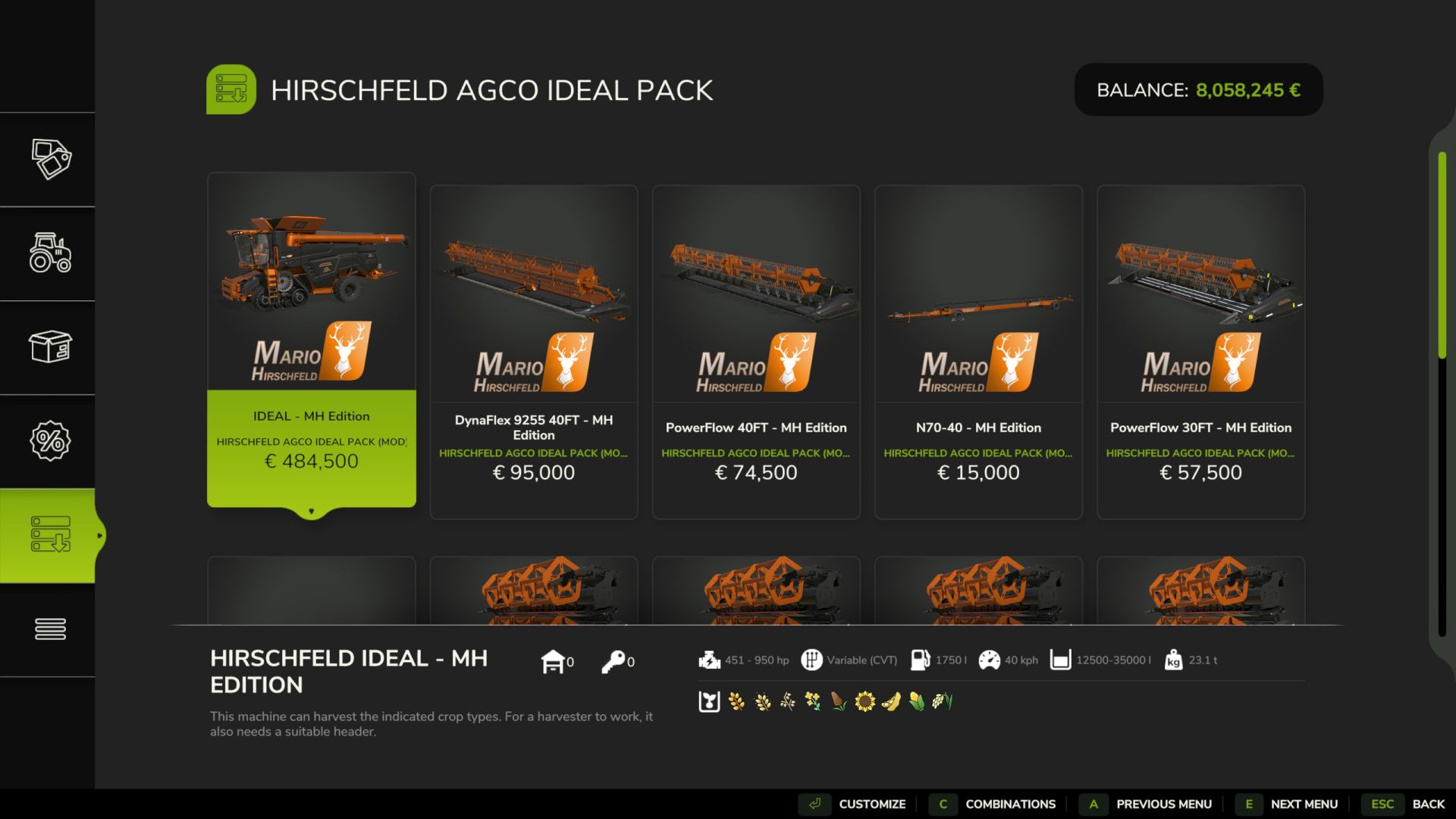 AGCO Ideal Pack By Marco