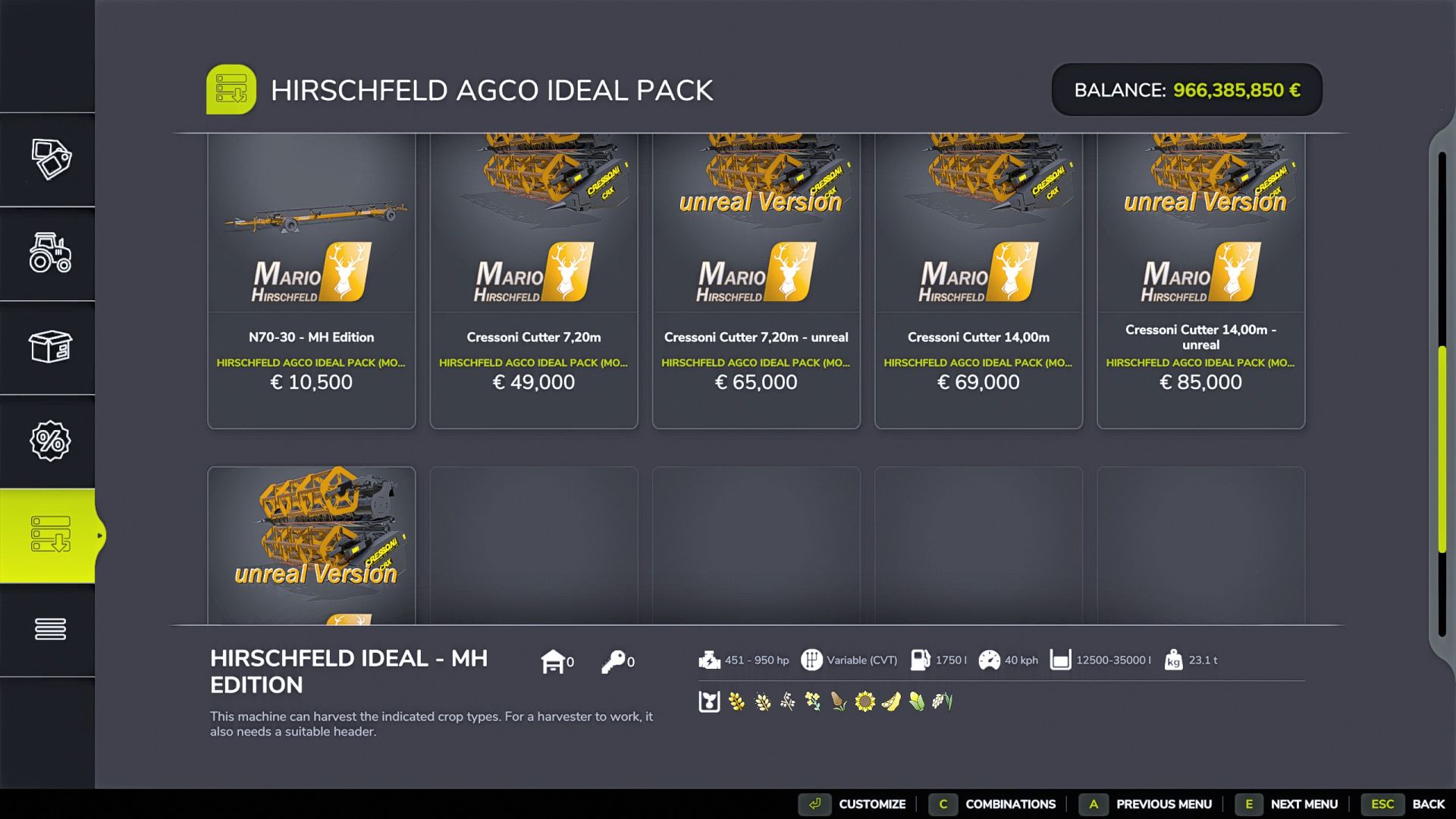 AGCO Ideal Pack By Marco - Hirschfeld Edition
