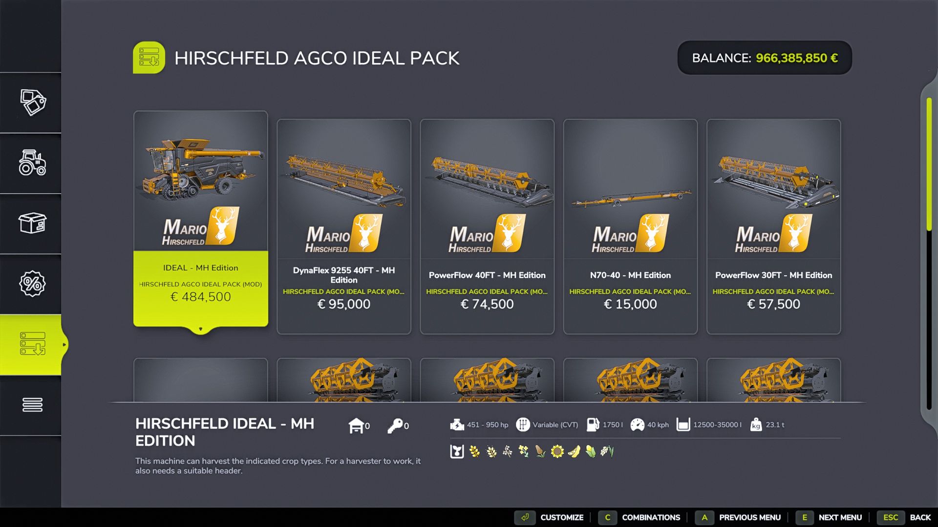 AGCO Ideal Pack By Marco - Hirschfeld Edition
