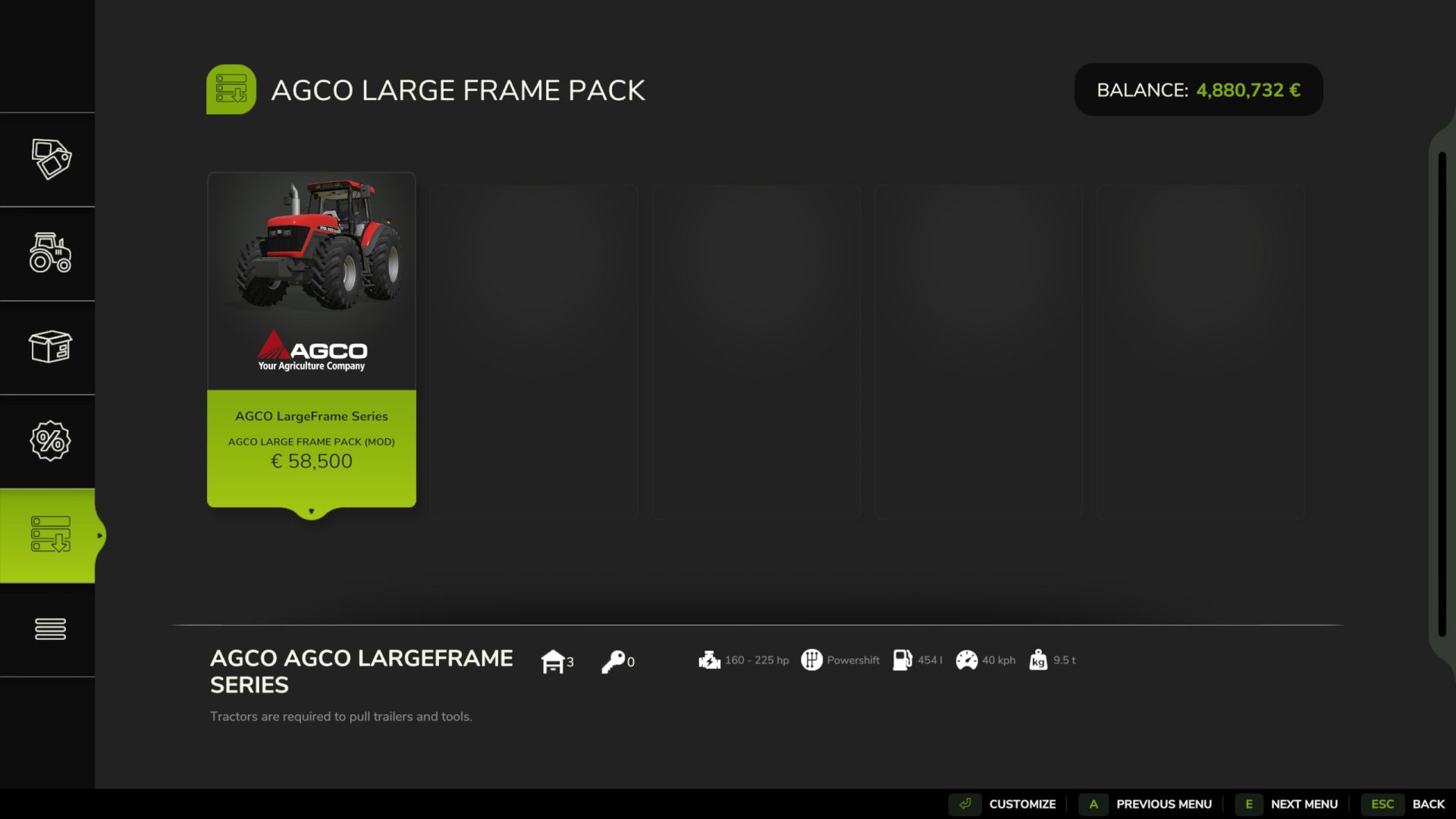 AGCO Large Frames