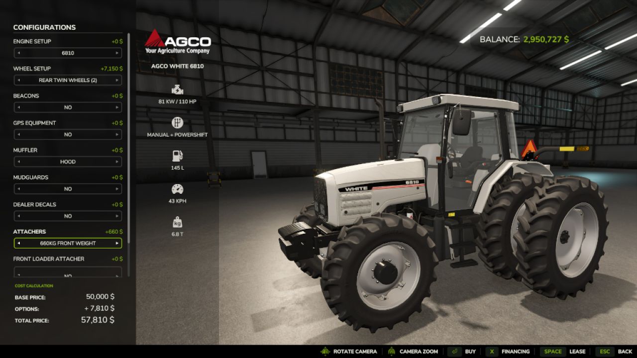 AGCO White 65-6810 2wd 4wd Pack