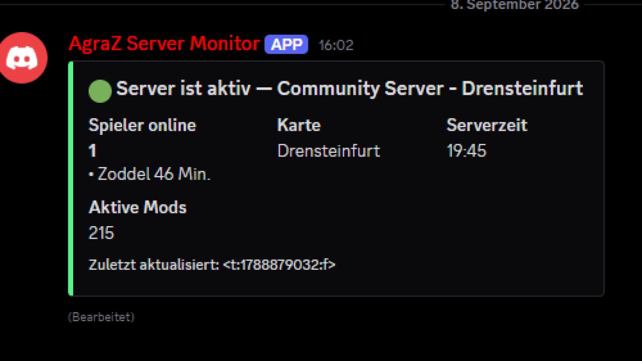 AgraZ Server Monitor Bot