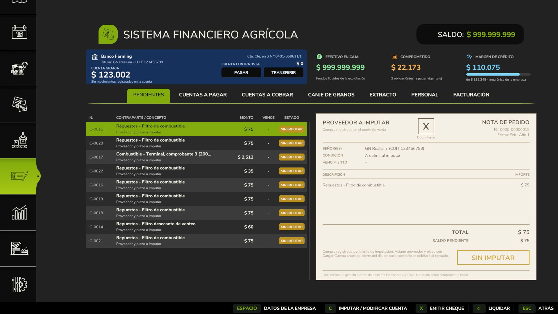 Agricultural Financial System