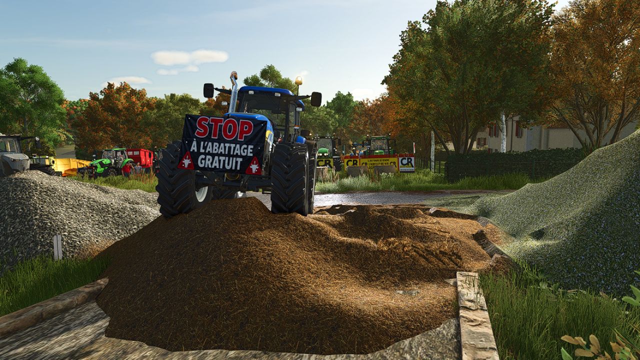 Landwirtschaftliches Schild für Traktor